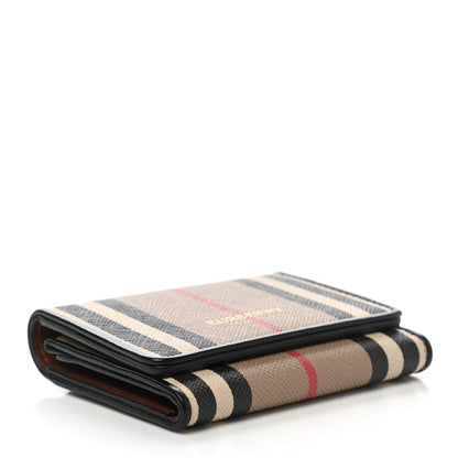 Burberry E-Canvas Icon Stripe Small Folding Wallet Archive Beige 4 of 6