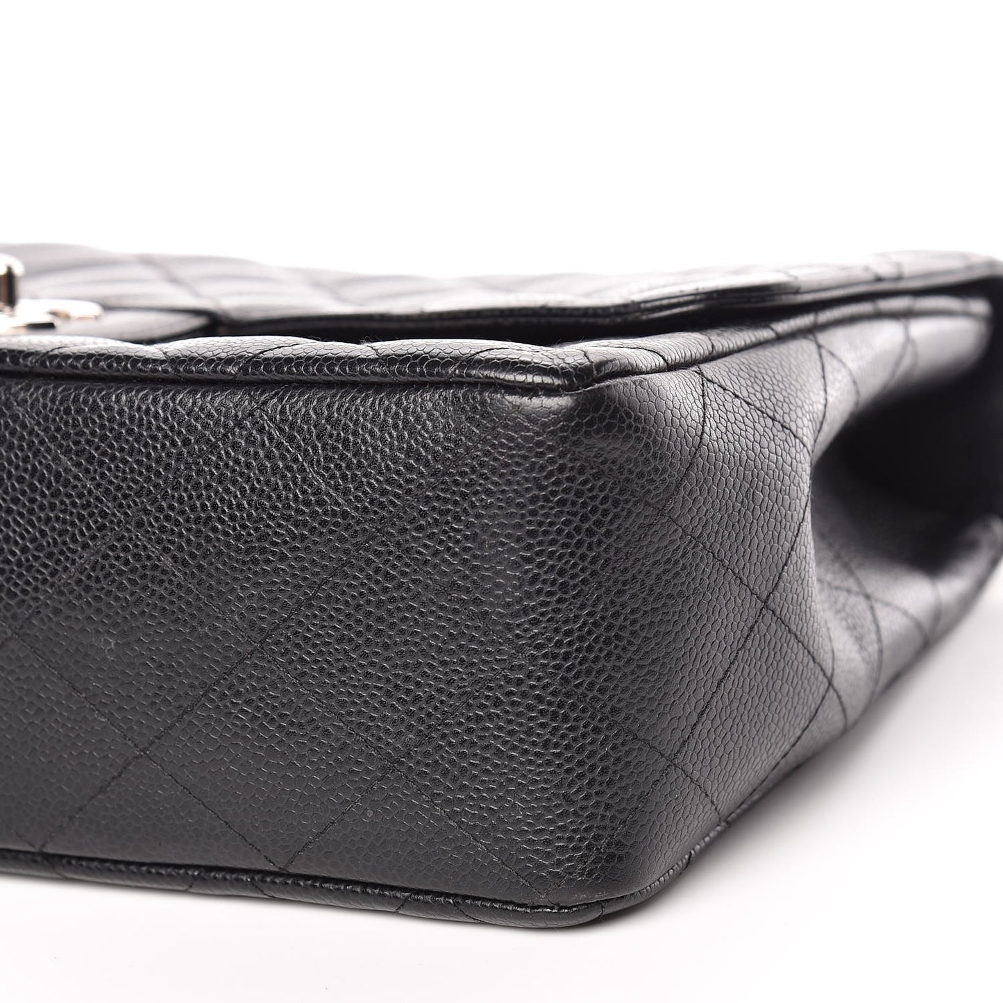 Caviar Quilted Jumbo Single Flap Black