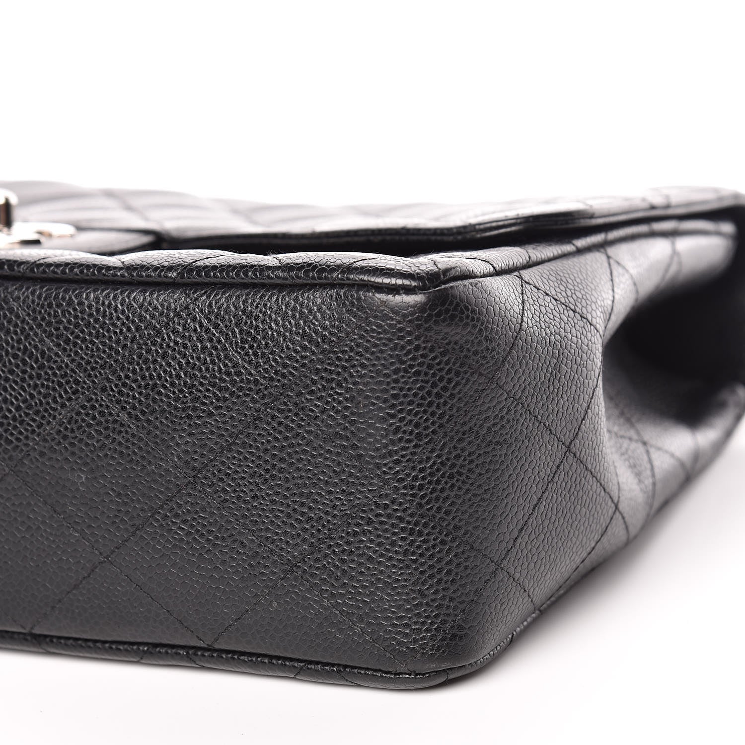 Chanel Caviar Quilted Jumbo Single Flap Black 6 of 11