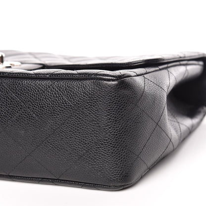 Chanel Caviar Quilted Jumbo Single Flap Black 6 of 11