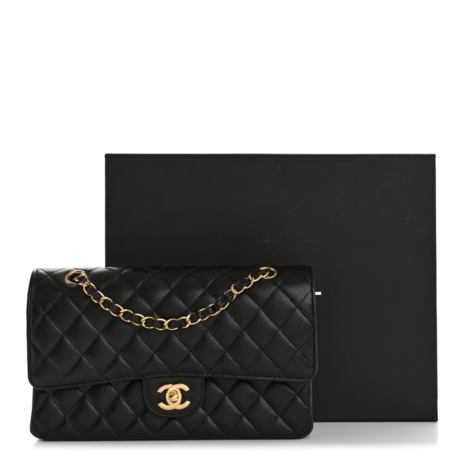 Chanel Caviar Quilted Medium Double Flap Black 11 of 11