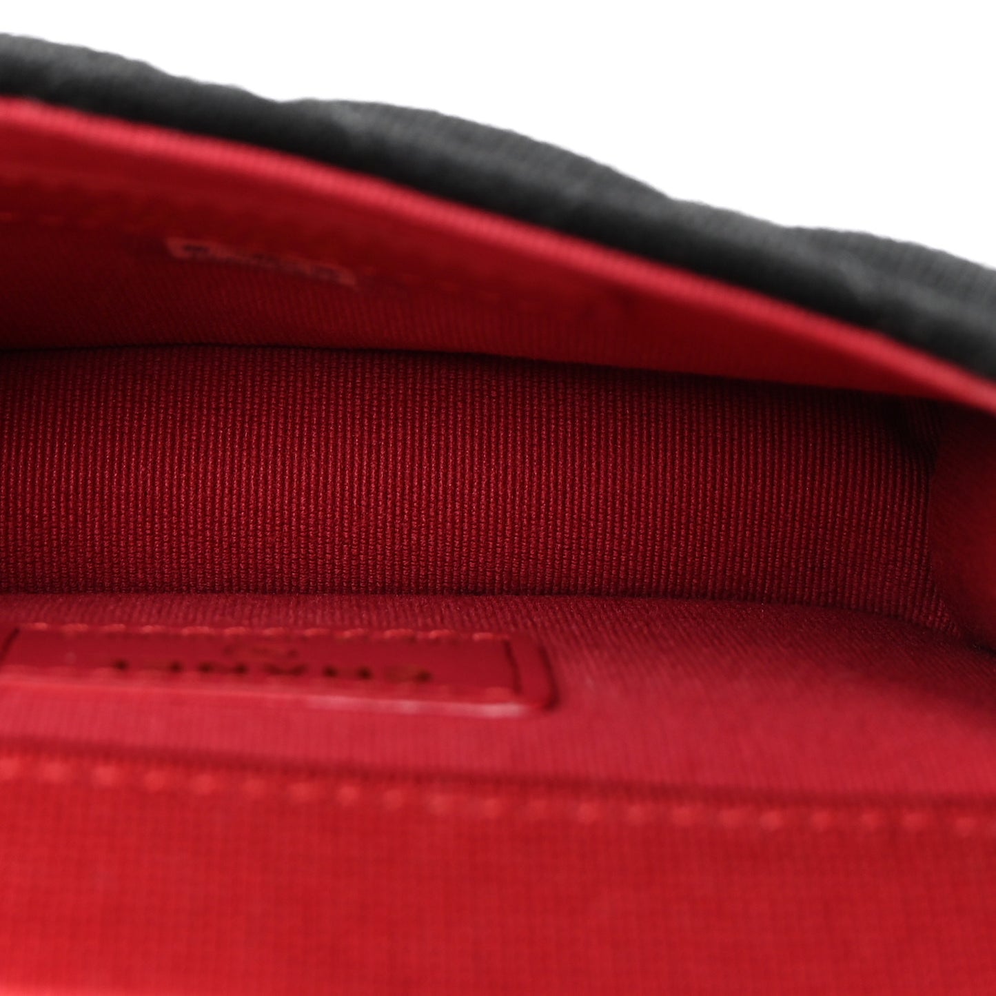 Jersey Quilted Mini VIP Clutch With Chain Black