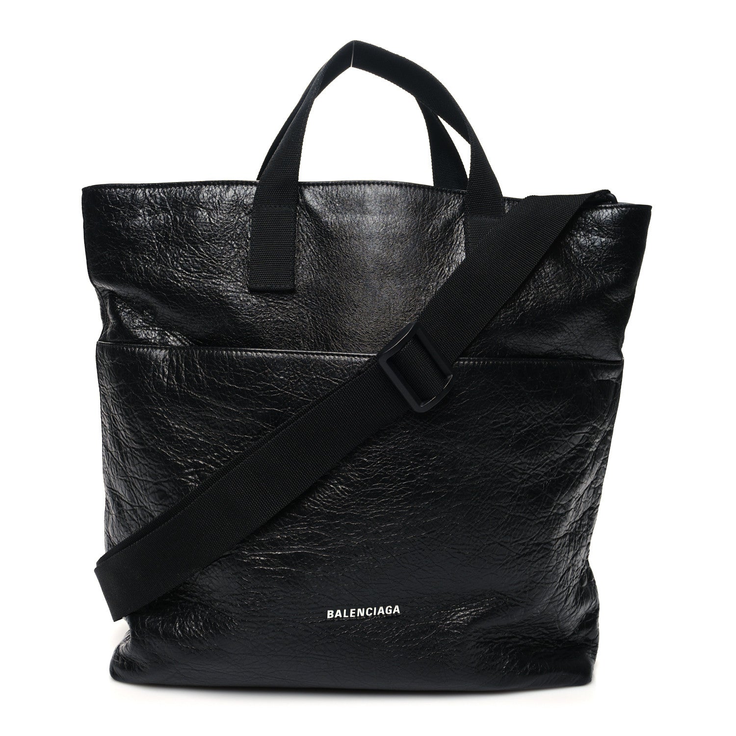 Balenciaga Agneau Arena Explorer Tote Bag with Strap Black 1 of 12