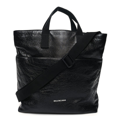 Balenciaga Agneau Arena Explorer Tote Bag with Strap Black 1 of 12