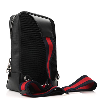 Gucci GG Supreme Monogram Web Belt Bag Black Grey 3 of 11