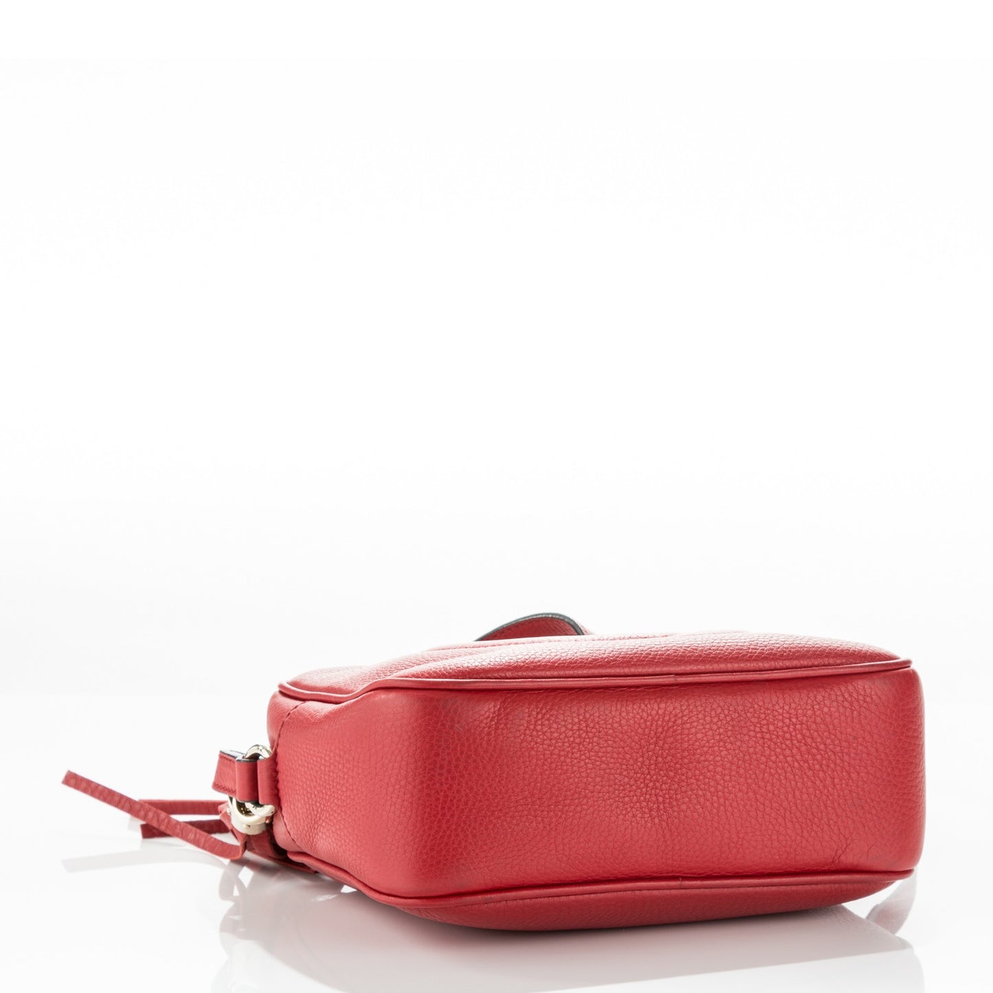 Pebbled Calfskin Small Soho Disco Bag Tabasco Red