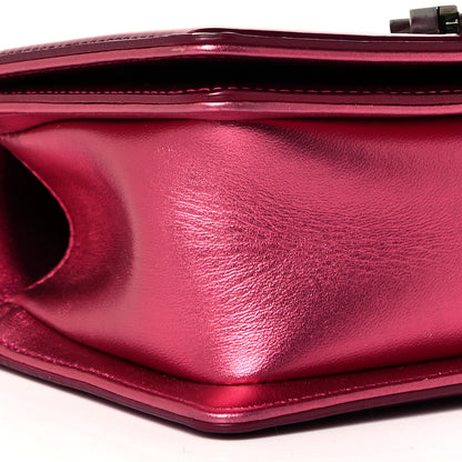 Chanel Metallic Patent Calfskin Quilted Small Boy Flap Pink 9 of 14