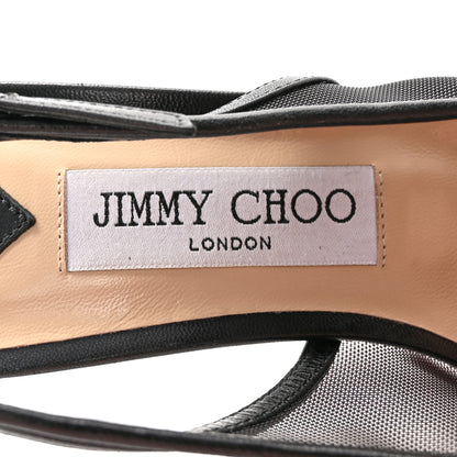 Jimmy Choo Mesh Crystal Anika 65 Pumps 38 Black 7 of 17