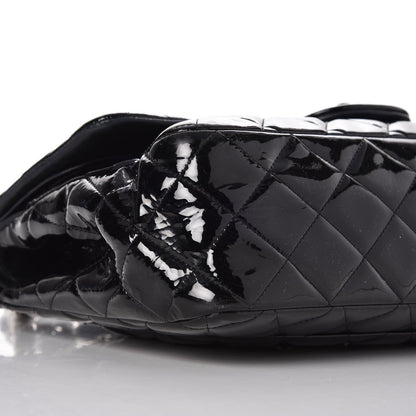 Chanel Patent Quilted Jumbo Double Flap Black 11 of 12