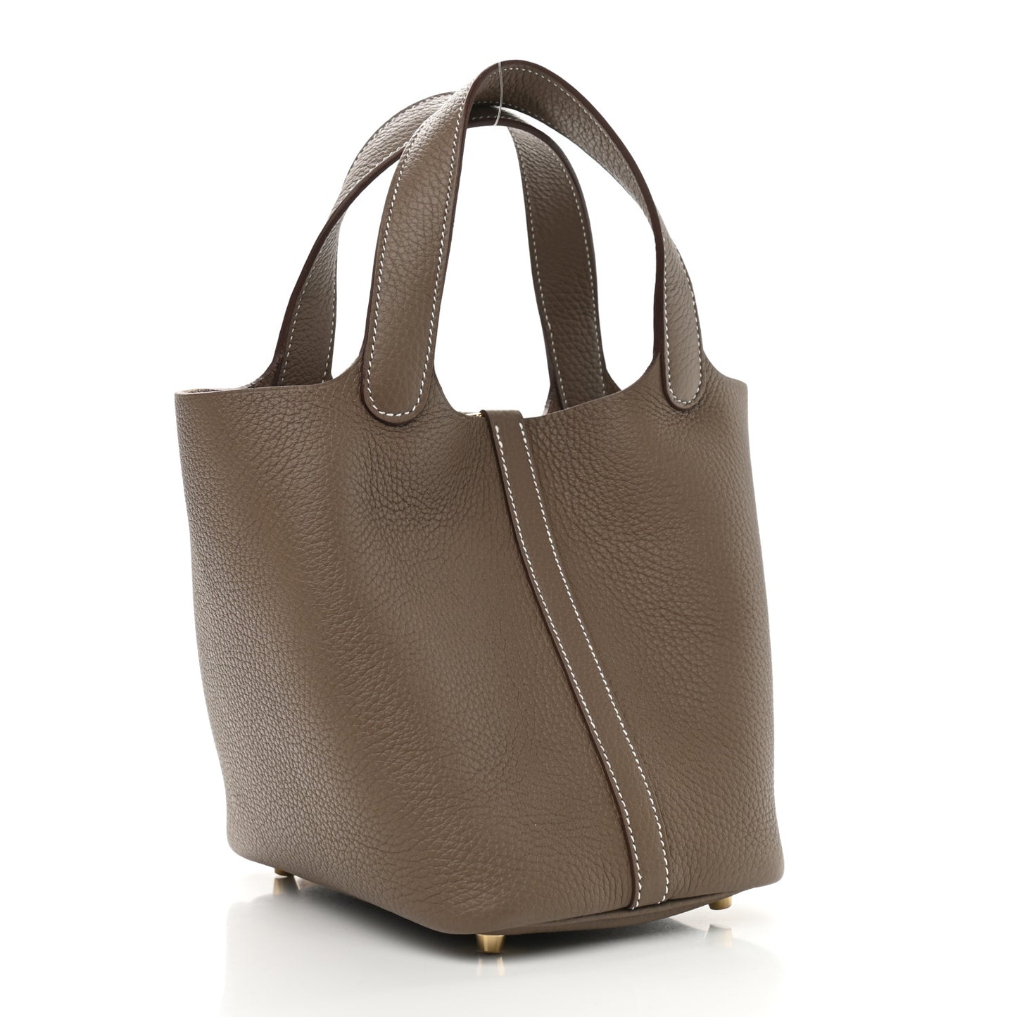 Taurillon Clemence Picotin Lock 18 PM Etoupe