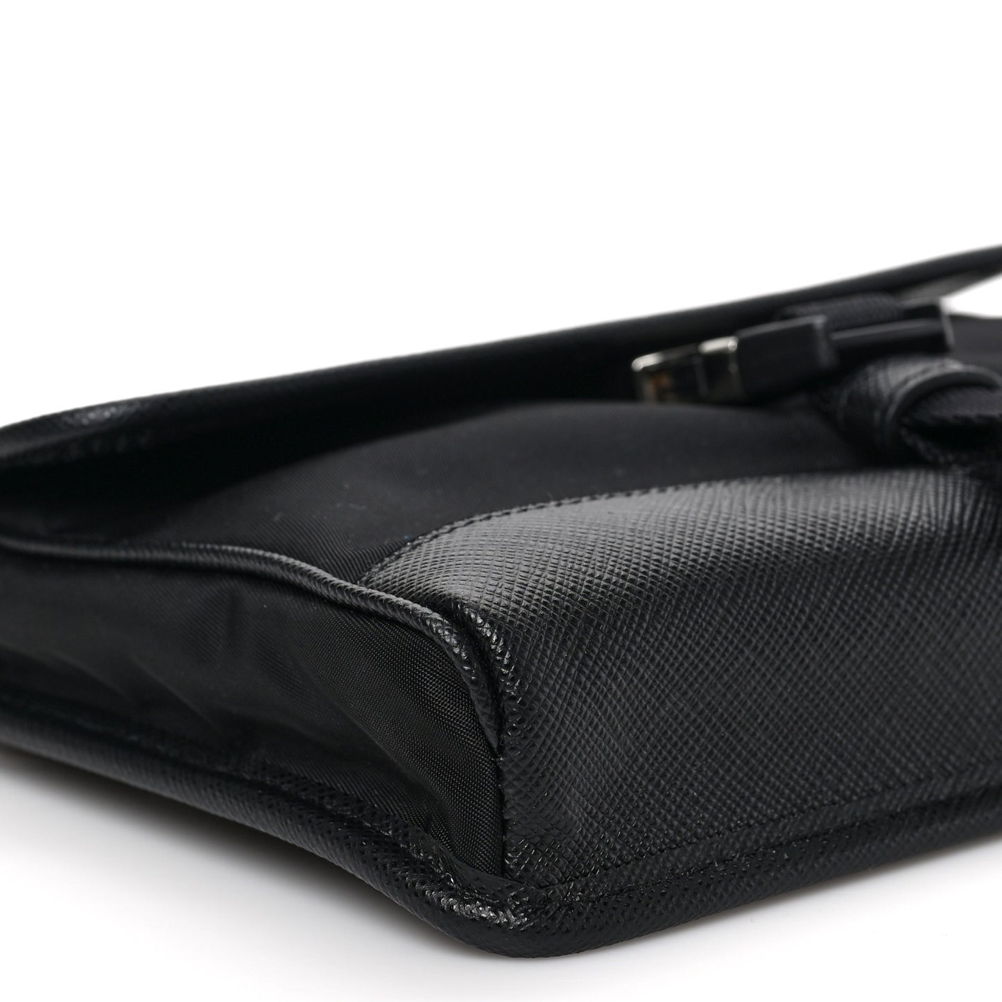 Re-Nylon Saffiano Smartphone Case Crossbody Black