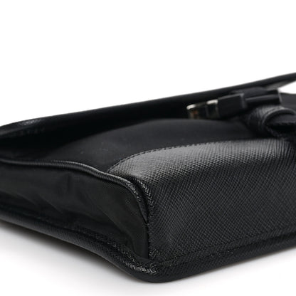 Prada Re-Nylon Saffiano Smartphone Case Crossbody Black 7 of 8
