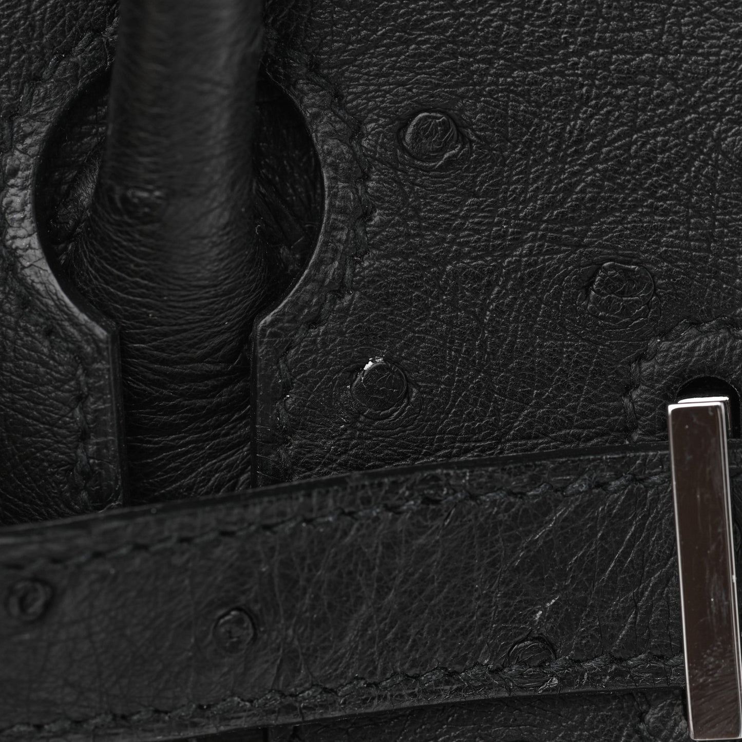 Ostrich Birkin 30 Black