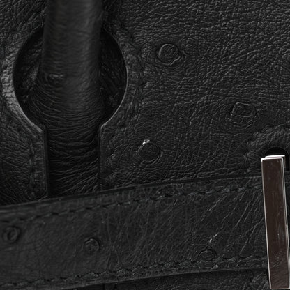 Hermes Ostrich Birkin 30 Black 34 of 41
