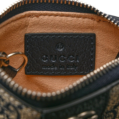 Gucci GG Supreme Monogram Web Ophidia Key Case Beige Blue 6 of 9