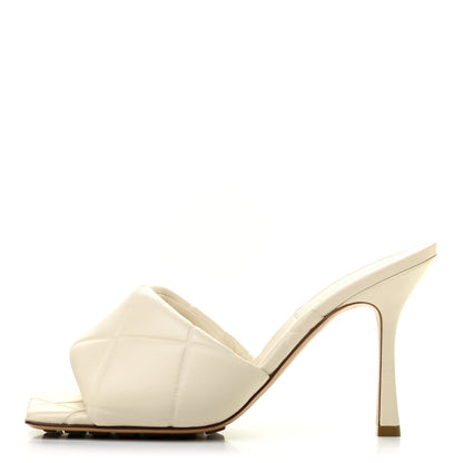 Bottega Veneta Nappa Quilted Rubber Lido Mule Sandals 39 Sea Salt 1 of 7
