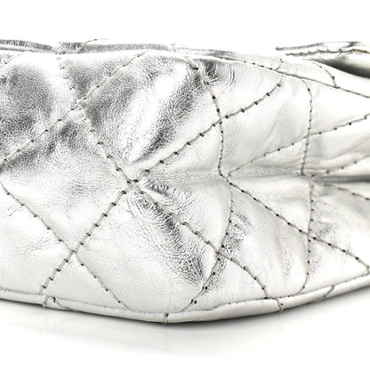 Chanel Metallic Aged Calfskin Quilted 2.55 Reissue 226 Flap Silver 8 of 9