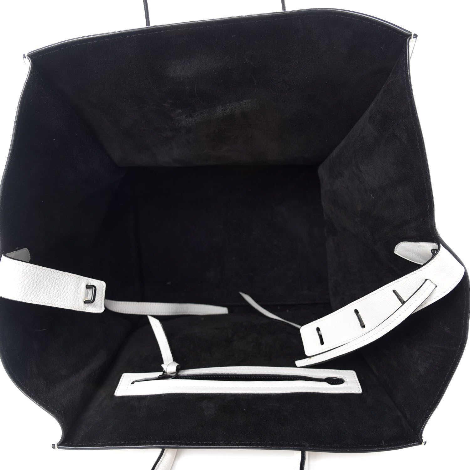 Celine Calfskin Medium Phantom Luggage White 5 of 14