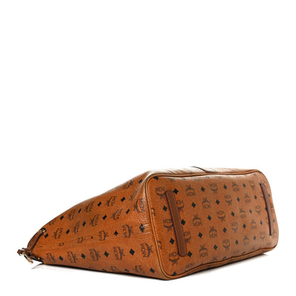 MCM Visetos Large Liz Reversible Shopper Tote Cognac 6 of 24