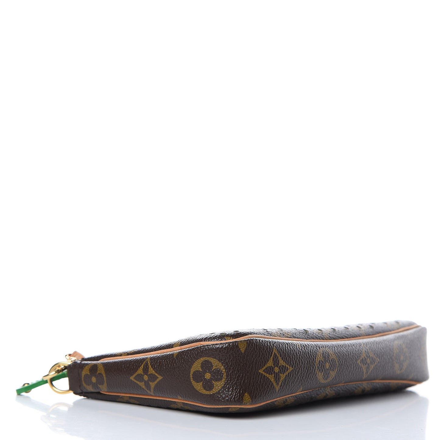 Monogram Perforated Pochette Accessories Bag Green