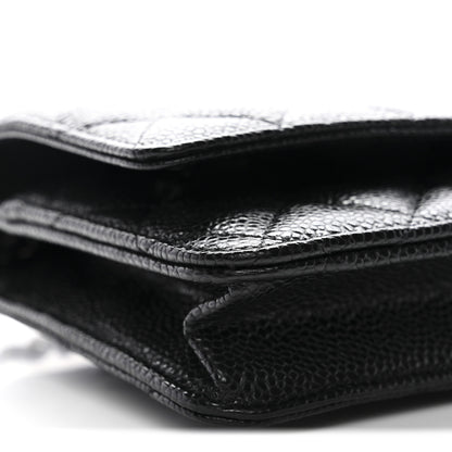 Chanel Caviar Quilted Wallet on Chain WOC Black 12 of 12
