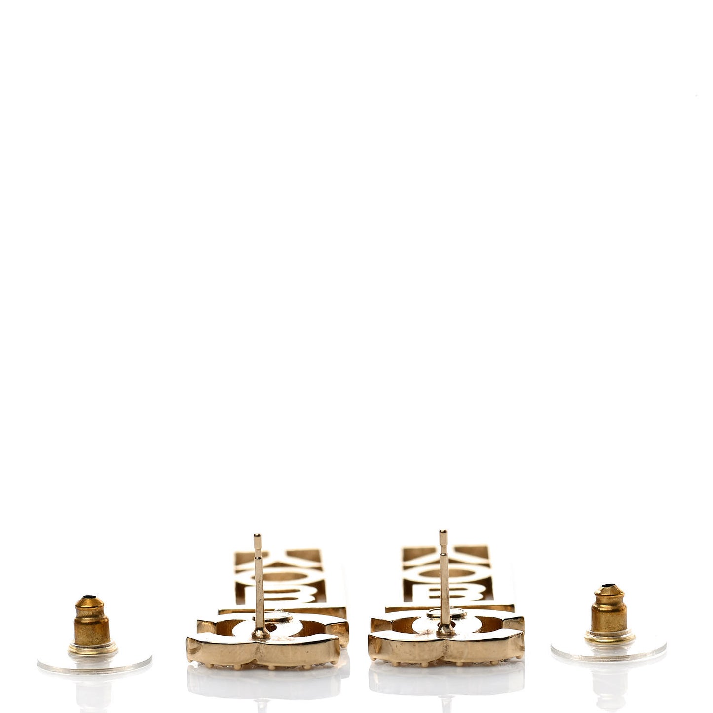 Crystal Boy Earrings Gold