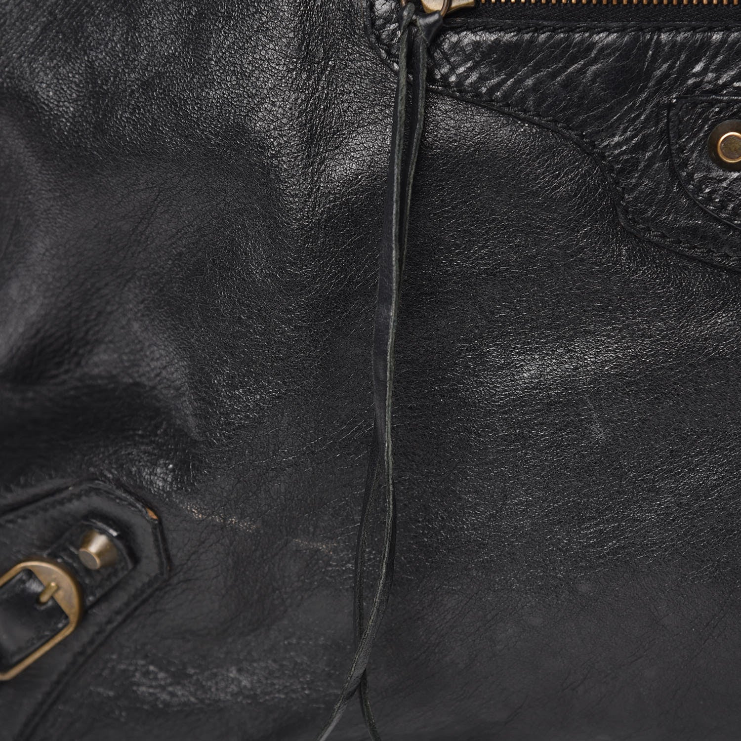 Balenciaga Agneau Classic Hardware Weekender Black 20 of 21