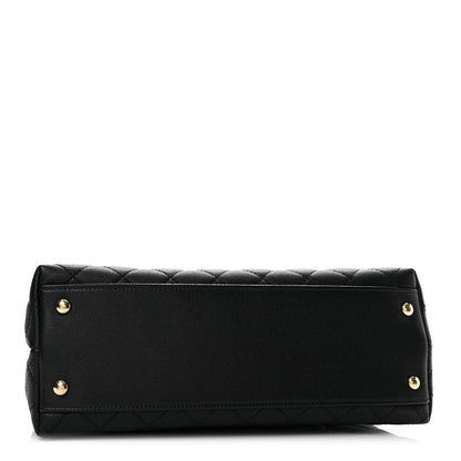Chanel Caviar Quilted Small Coco Handle Flap Black 4 of 14