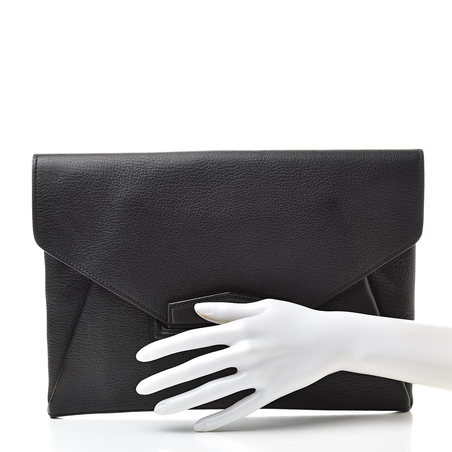 Givenchy Sugar Goatskin Medium Antigona Envelope Clutch Black 2 of 10