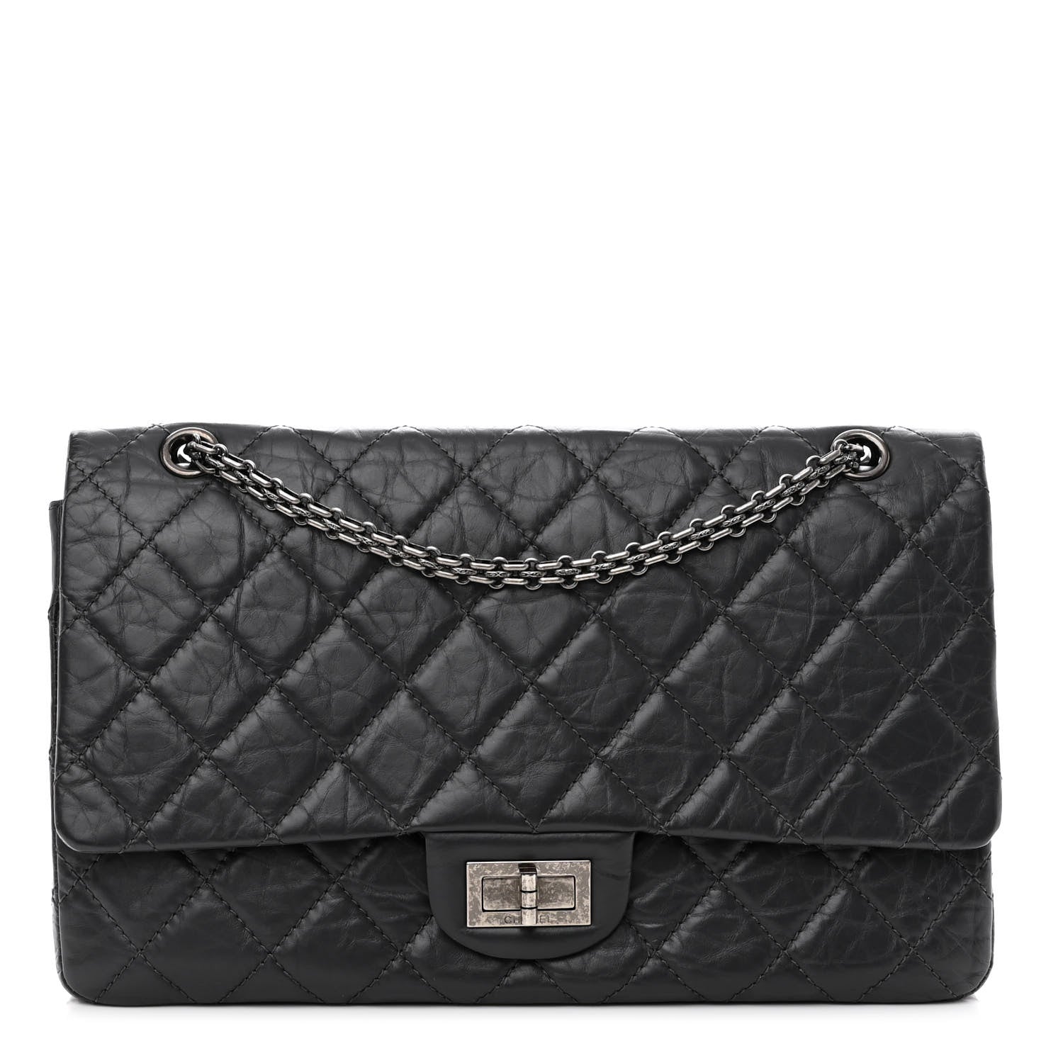 Chanel Aged Calfskin Quilted 2.55 Reissue 227 Flap Grey 1 of 10