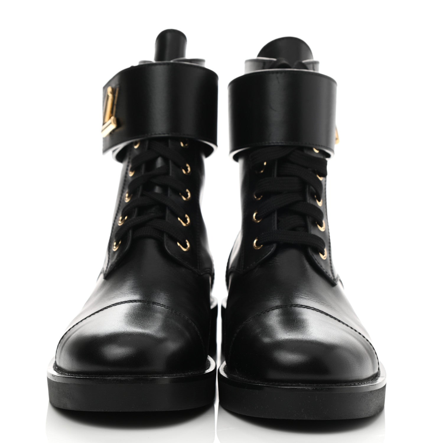 Louis Vuitton Calfskin Wonderland Ranger Boots 37.5 Black 2 of 8