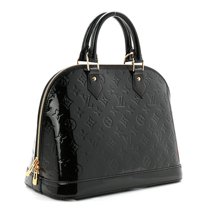 Louis Vuitton Vernis Alma PM Black 2 of 9