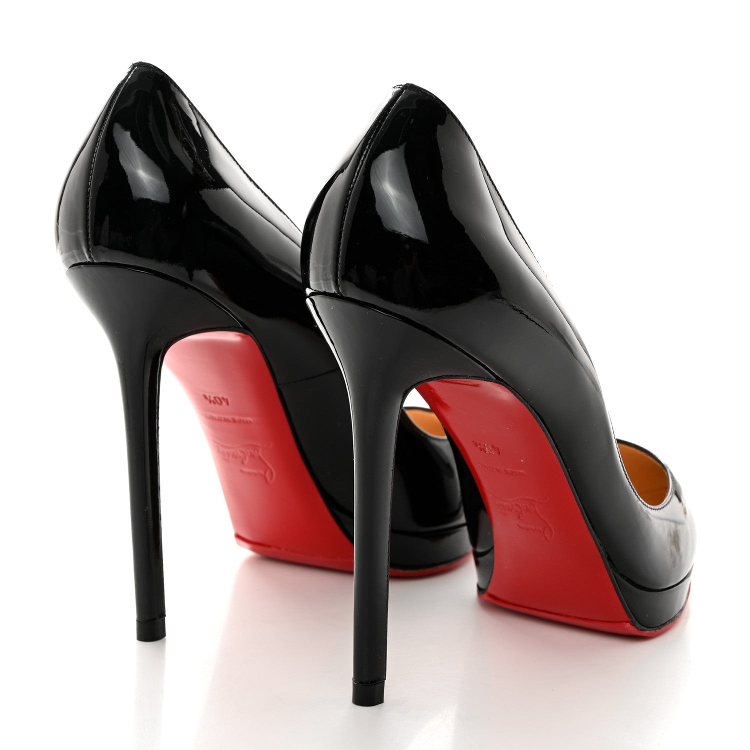 Christian Louboutin Patent Pigalle Plato 120 Pumps 40.5 Black 4 of 8