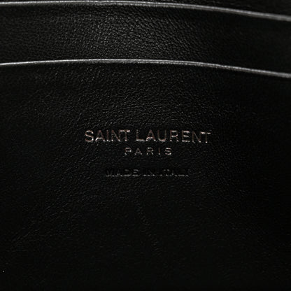 Saint Laurent Grain De Poudre Matelasse Monochrome Monogram Mini Lou Camera Bag Black 6 of 10