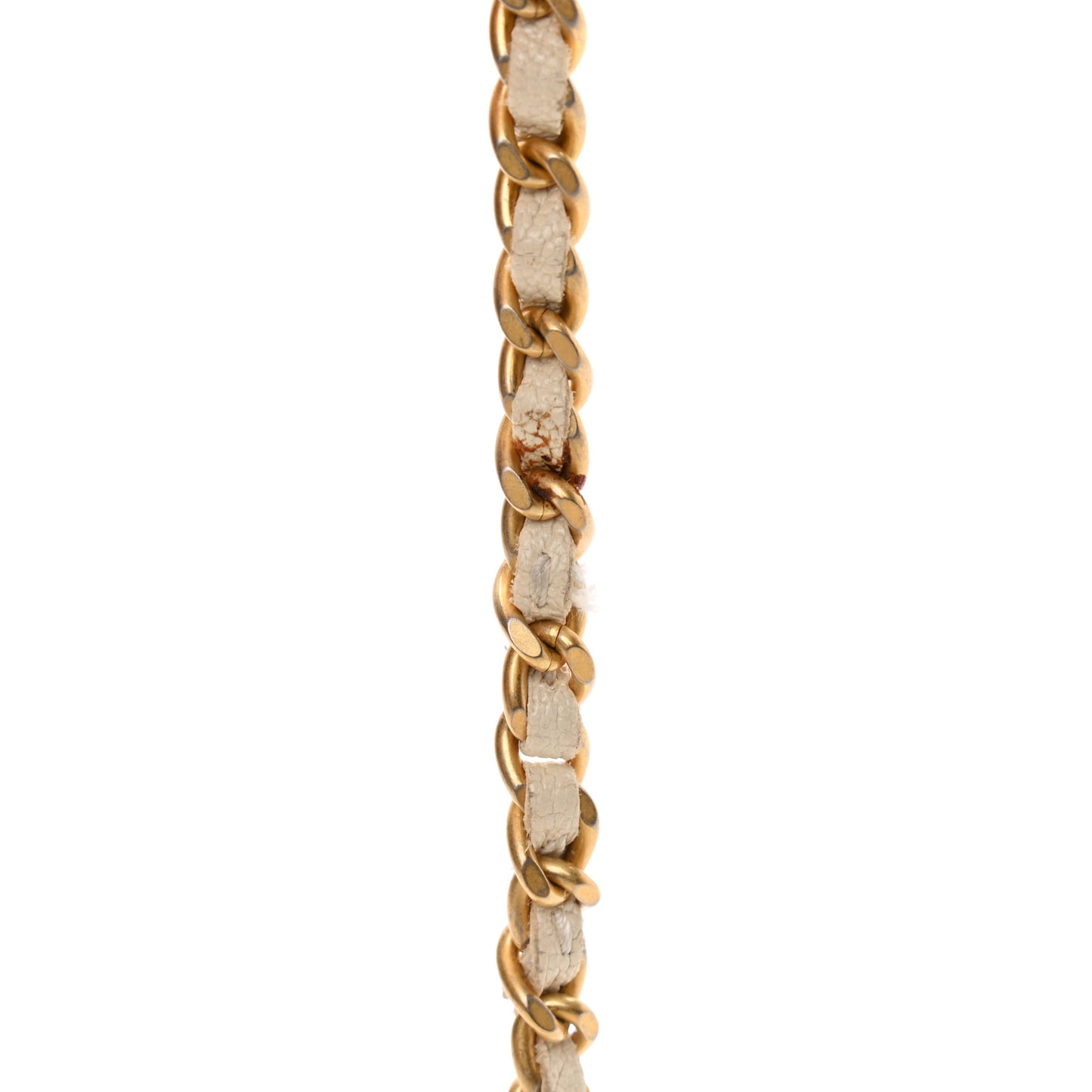 Caviar Quilted Boy Wallet On Chain WOC White