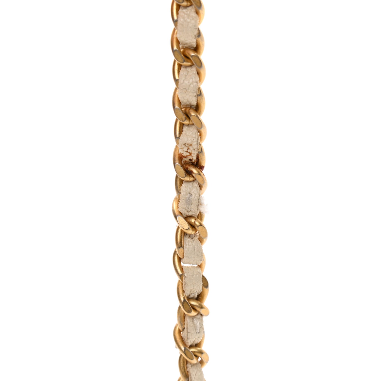 Chanel Caviar Quilted Boy Wallet On Chain WOC White 14 of 16