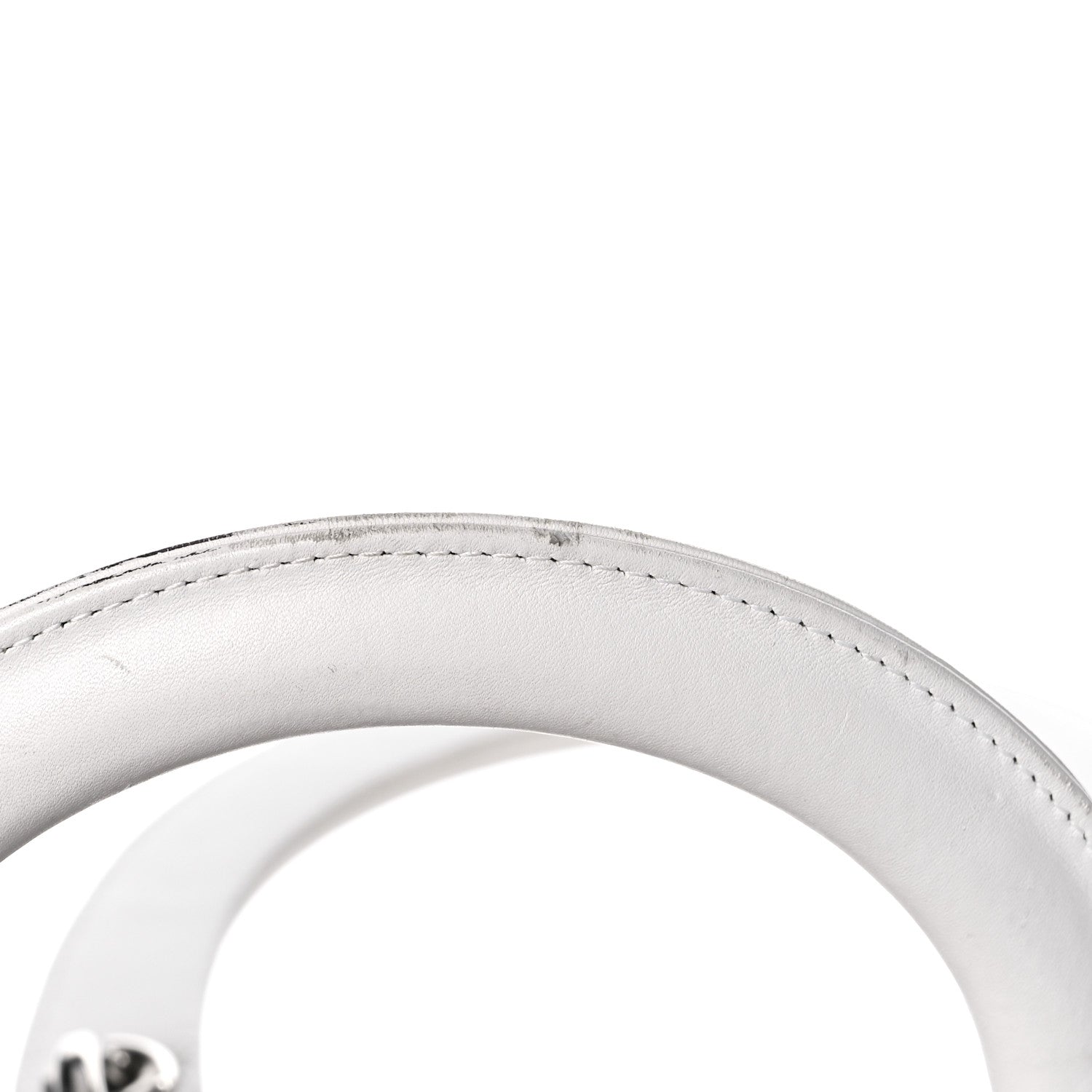 Christian Dior Lambskin Studded Cannage Medium Lady Dior White 13 of 19