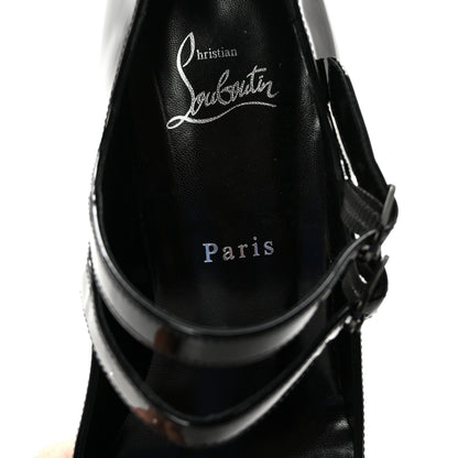 Christian Louboutin Patent Miss Jane Mary Janes 55 Pumps 39.5 Black 8 of 8