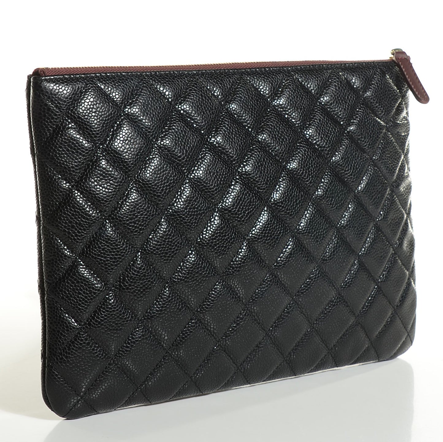 Caviar Quilted Medium Cosmetic Case Black