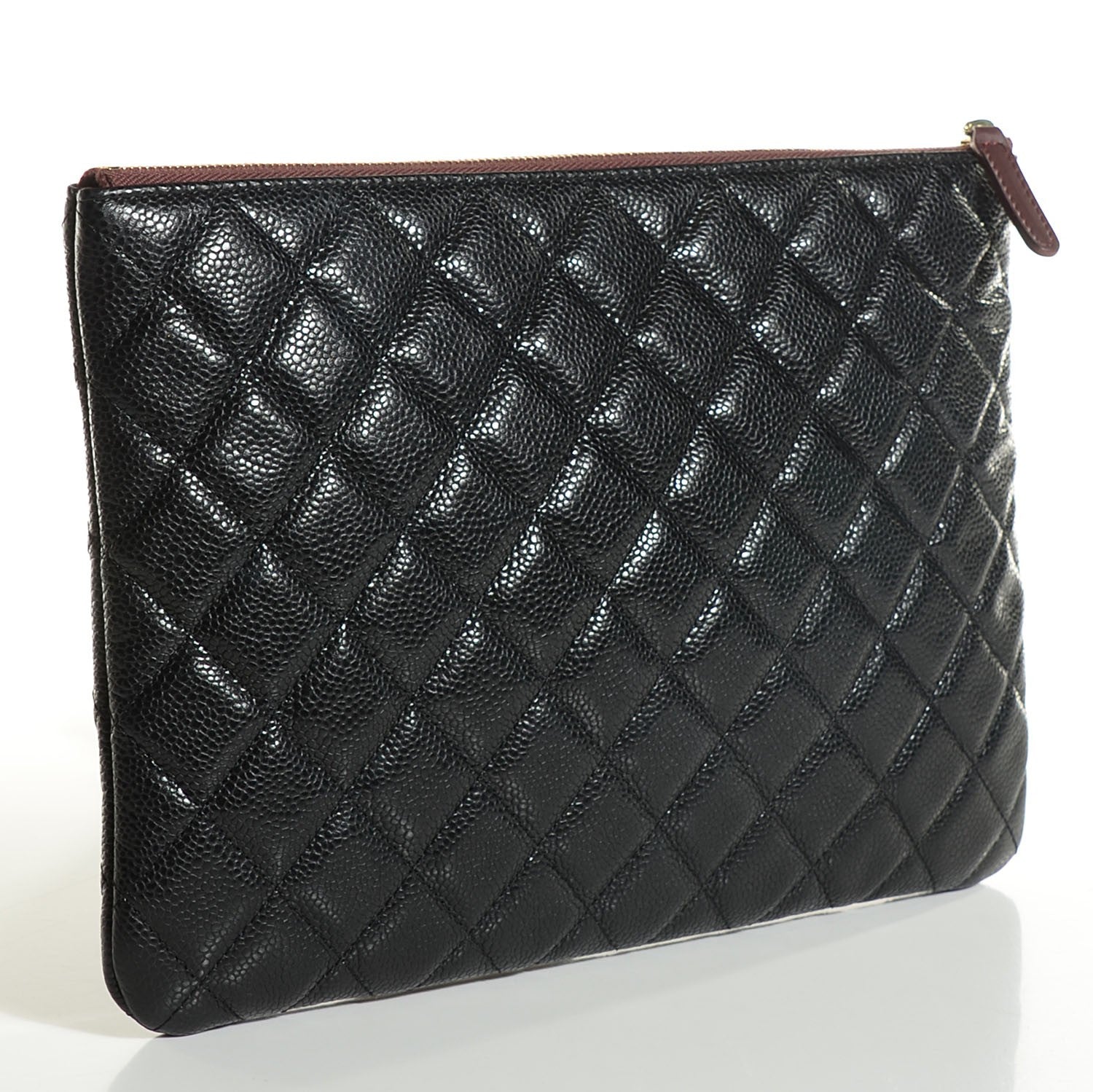 Chanel Caviar Quilted Medium Cosmetic Case Black 3 of 7