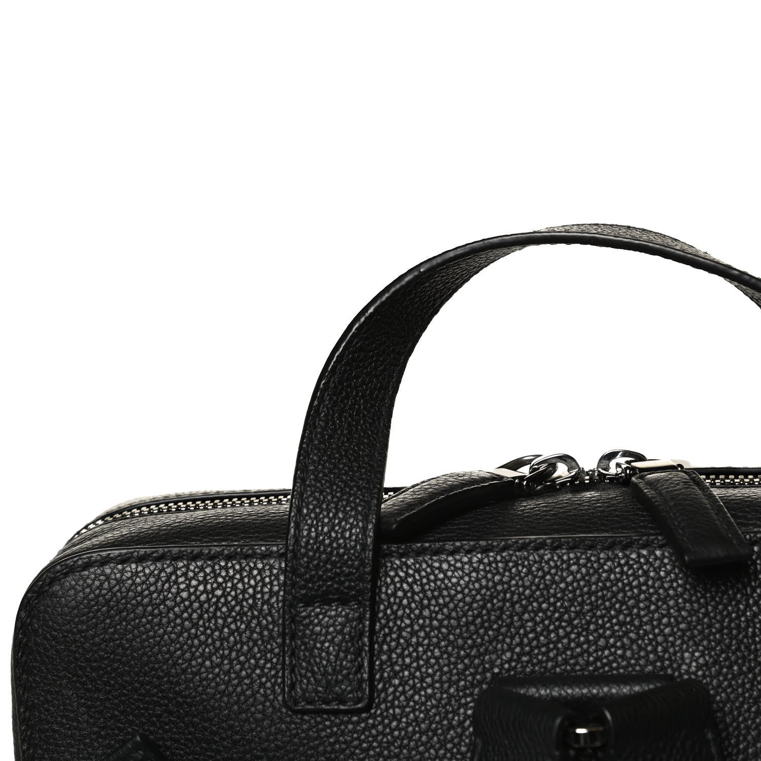 Prada Vitello Daino Briefcase Backpack Black 12 of 13