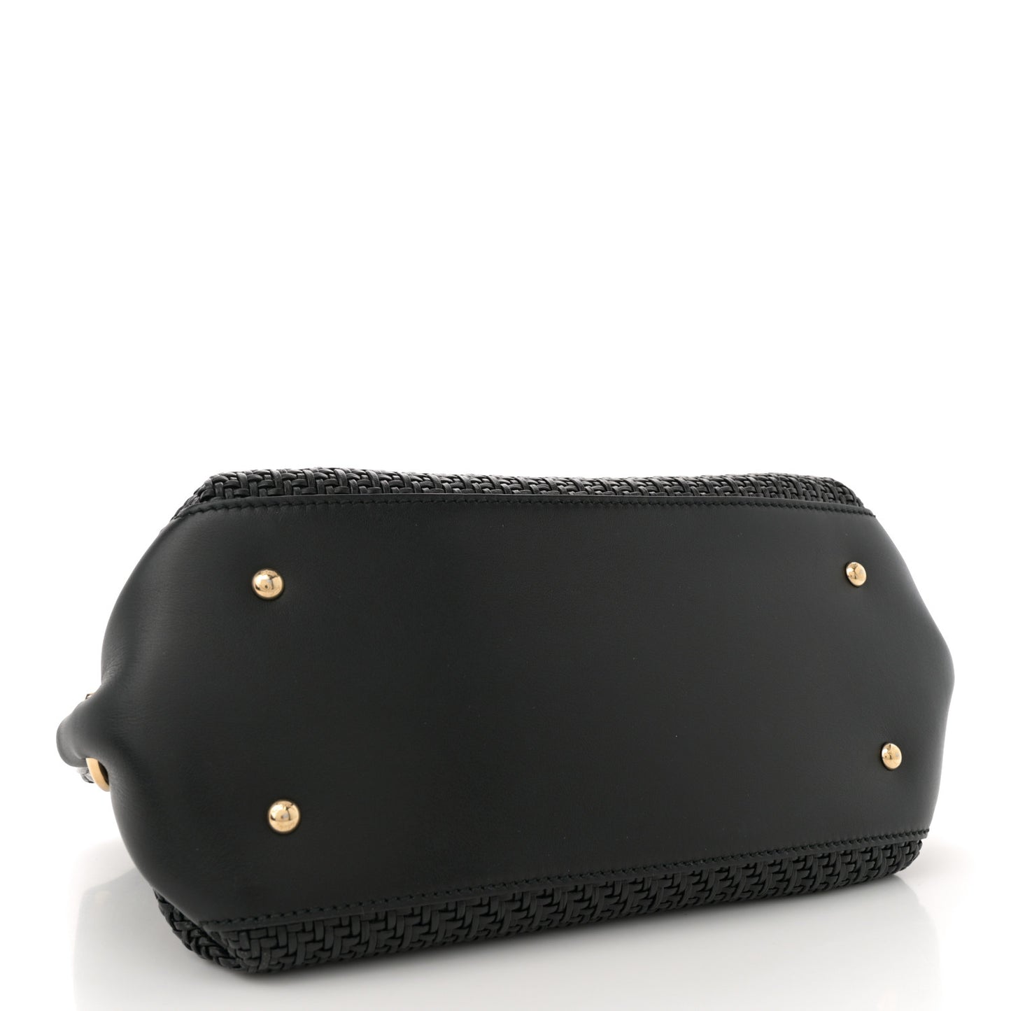 Woven Nappa Sofia Satchel Black