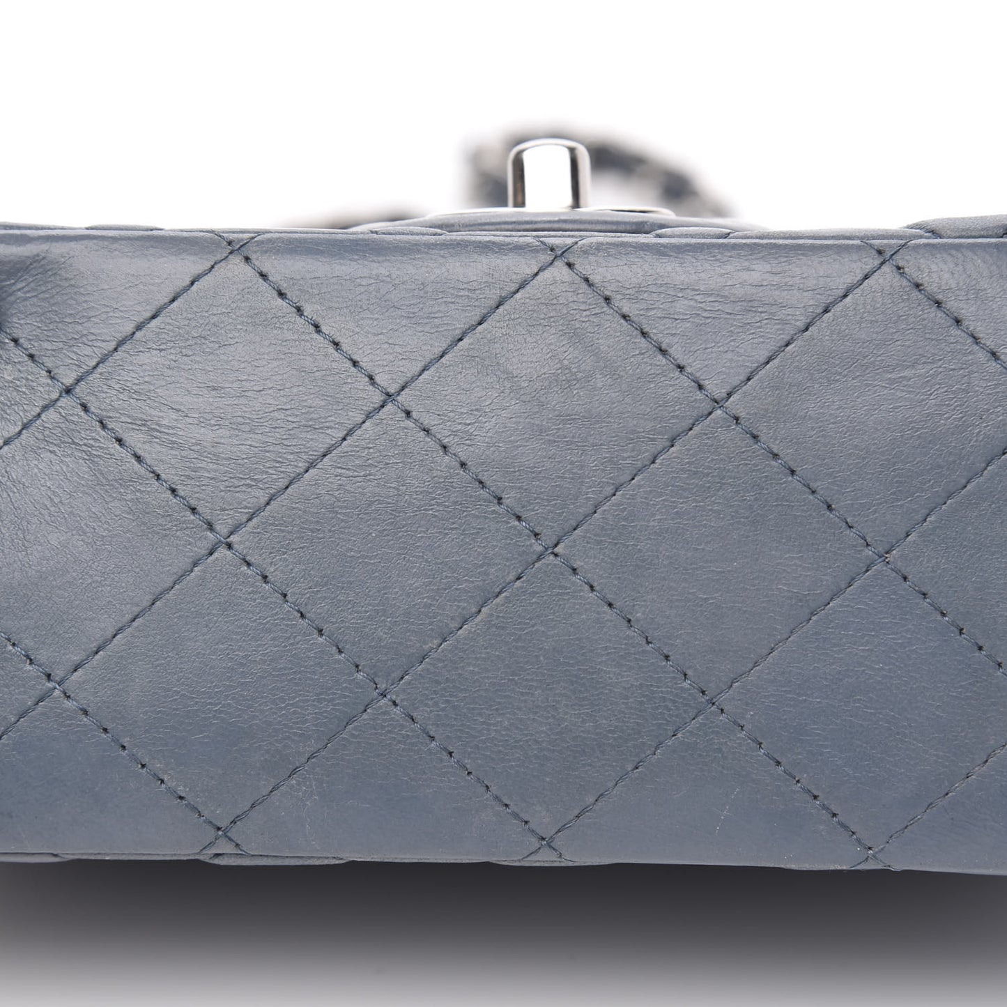 Lambskin Quilted Mini Square Flap Blue