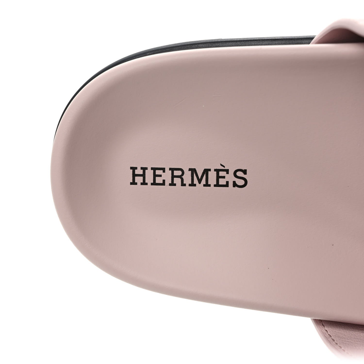 Hermes Suede Goatskin Womens Chypre Sandals 37.5 Rose Porcelaine 7 of 9