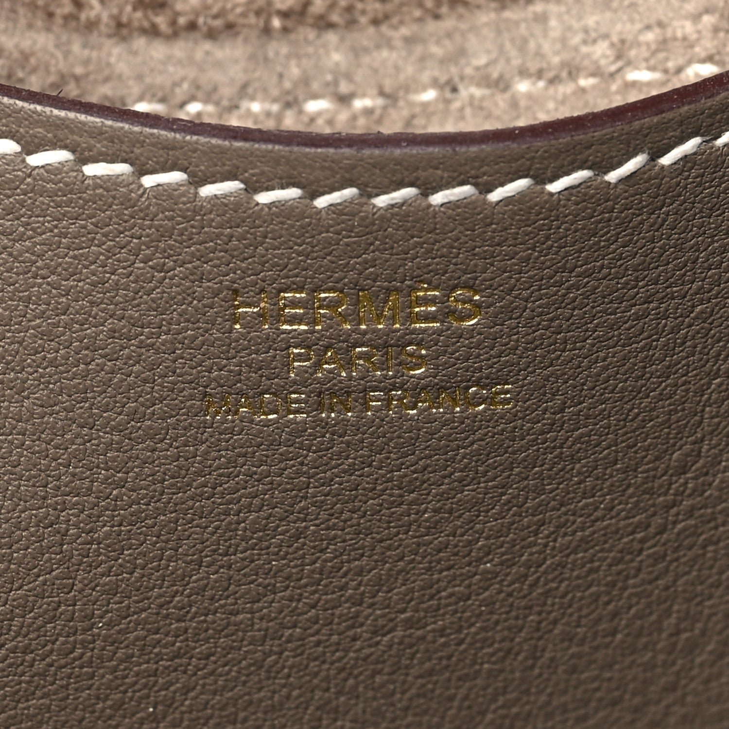 Hermes Taurillon Clemence Swift In-The-Loop 18 Bag Etoupe 4 of 9