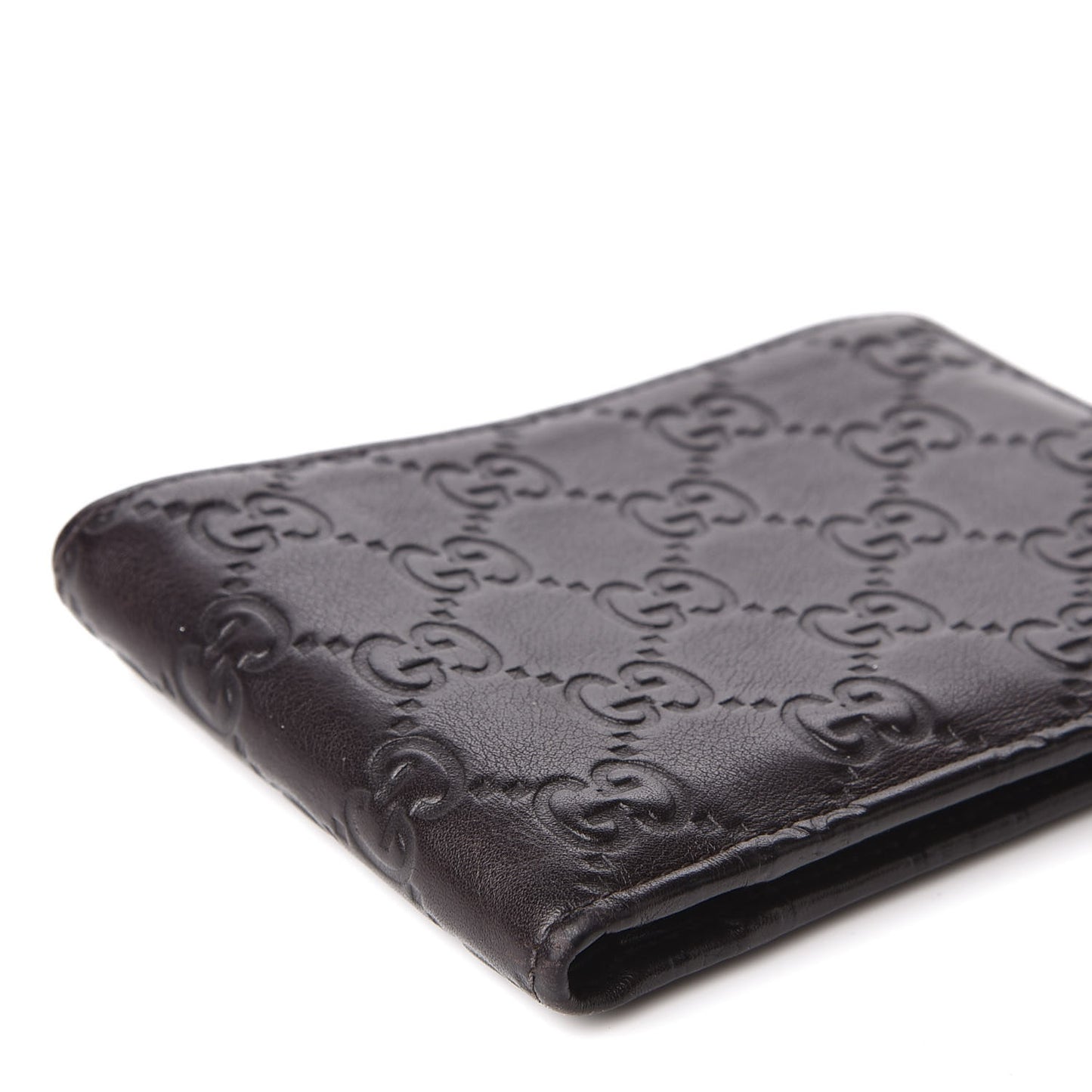 Guccissima Vitello Tender Bi-Fold Wallet Testa di Moro