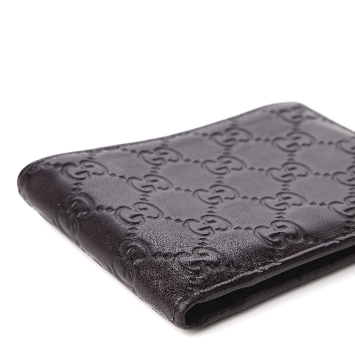 Gucci Guccissima Vitello Tender Bi-Fold Wallet Testa di Moro 7 of 8