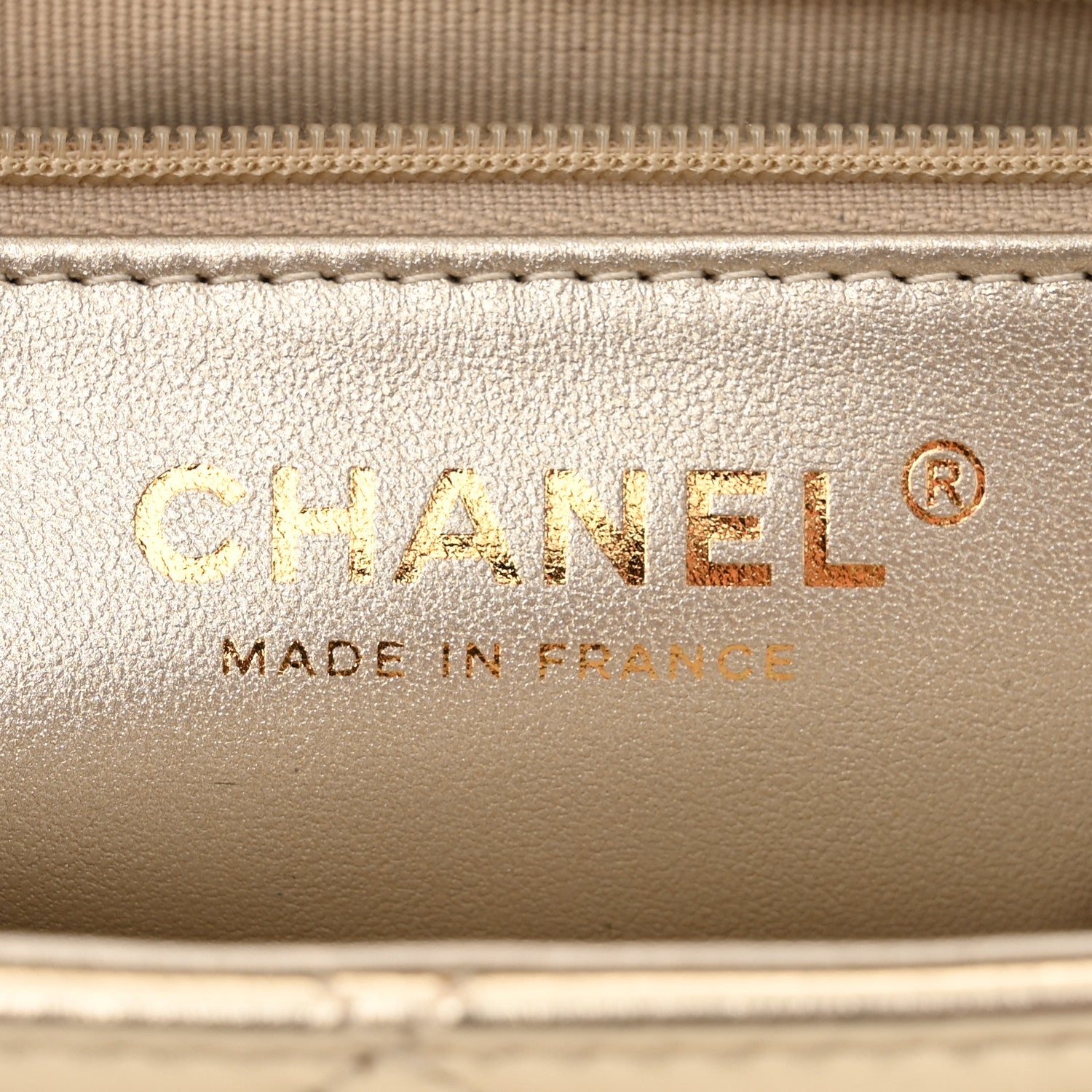Chanel Metallic Lambskin Quilted Flap Gold 6 of 11