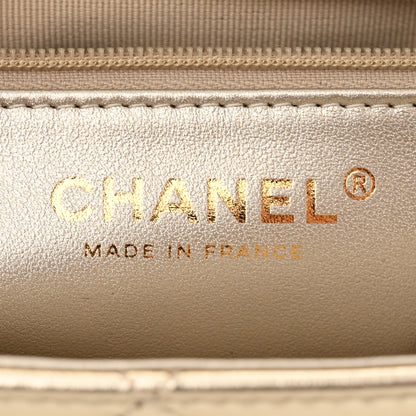 Chanel Metallic Lambskin Quilted Flap Gold 6 of 11