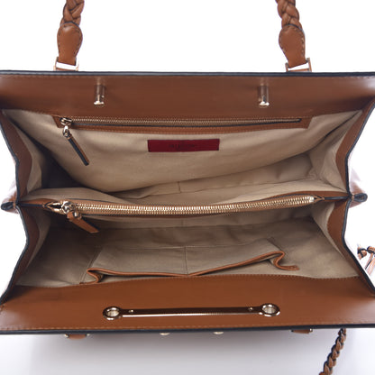 Valentino Garavani Vitello Lace Demetra Satchel Cognac 5 of 18